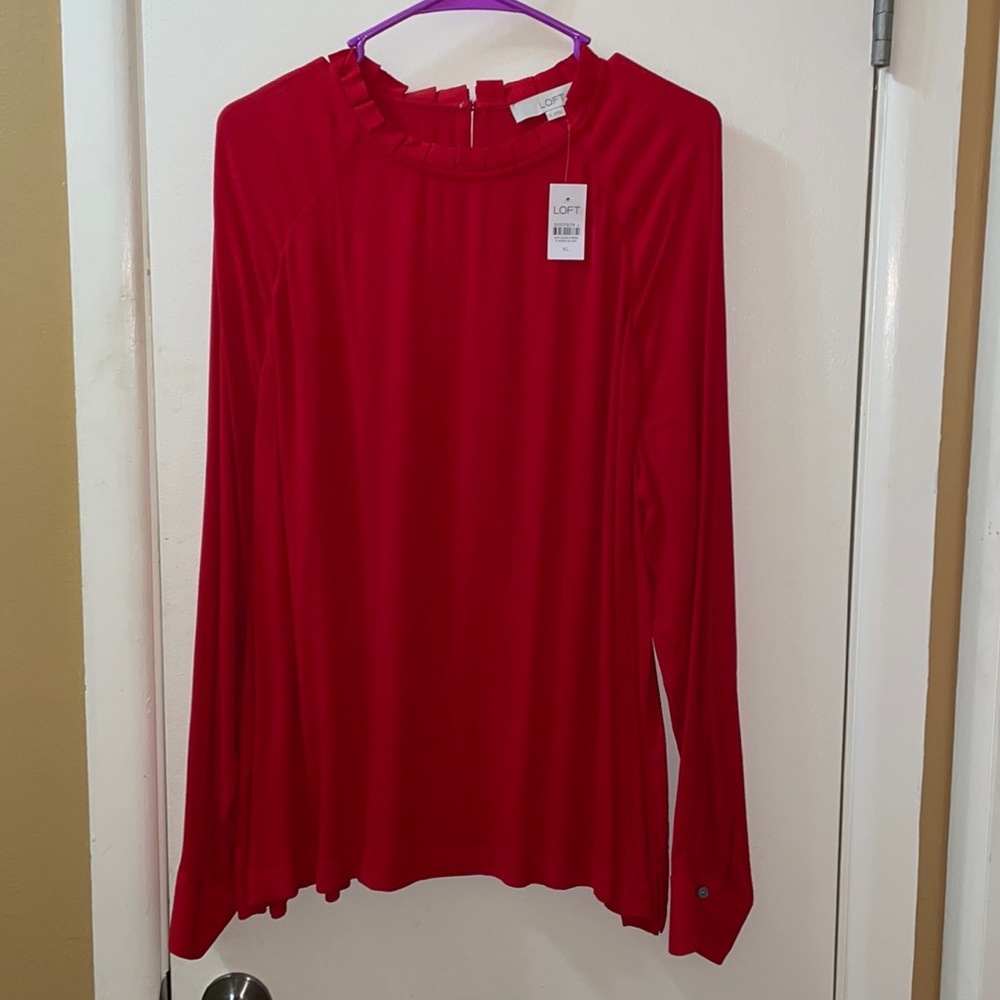 Red LongSleeve Blouse